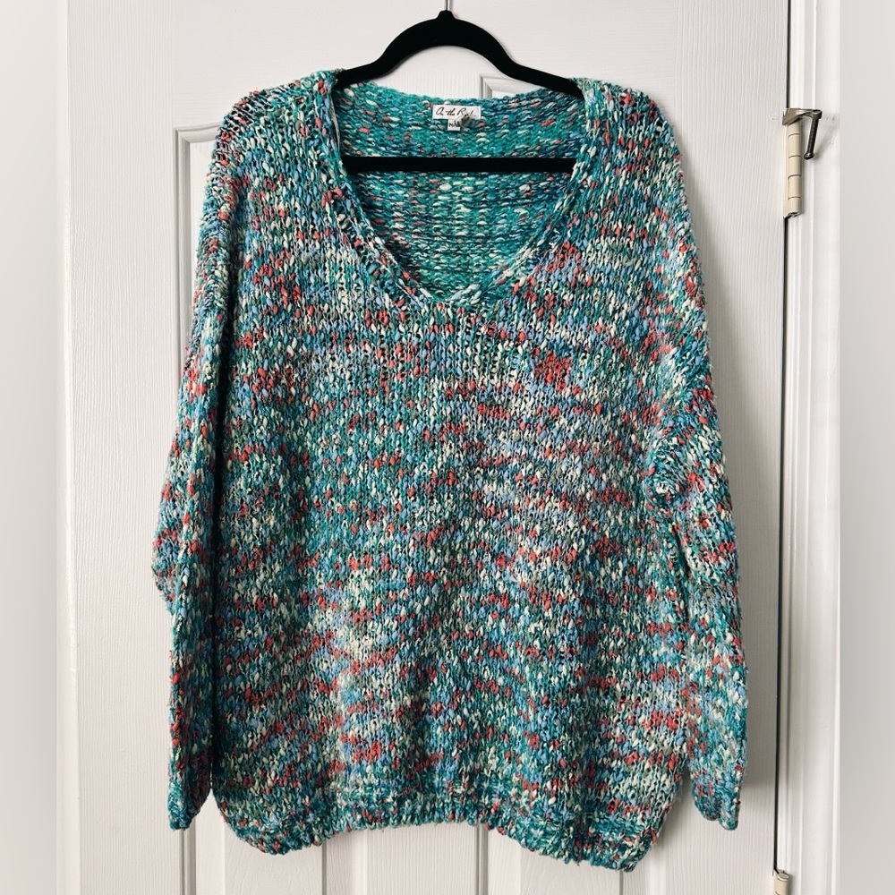 On the Road | Multicolor Knit Boho Sweater